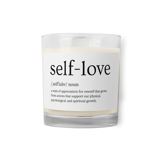 Self Love Glass jar soy wax candle
