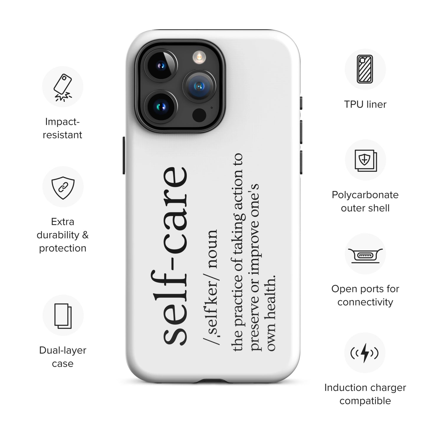 Self Care Tough Case for iPhone®