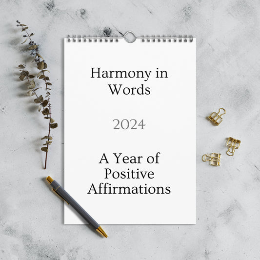 Year of Empowerment: Embracing Positivity Through Words | Wall calendar (2024)